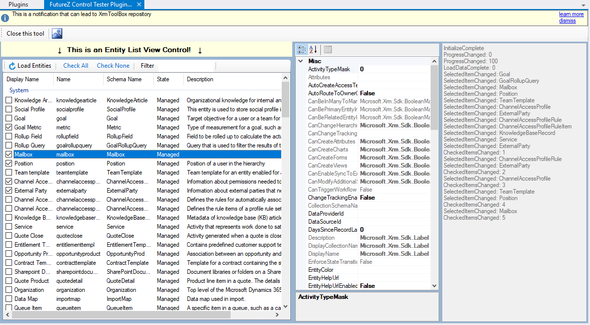 Shared XrmToolbox Controls: Entities List View – Jim Novak Blog